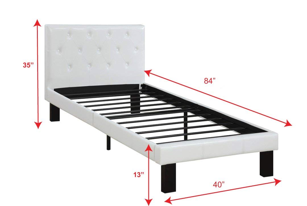 Features of Poundex PU Upholstered Platform Bed Review