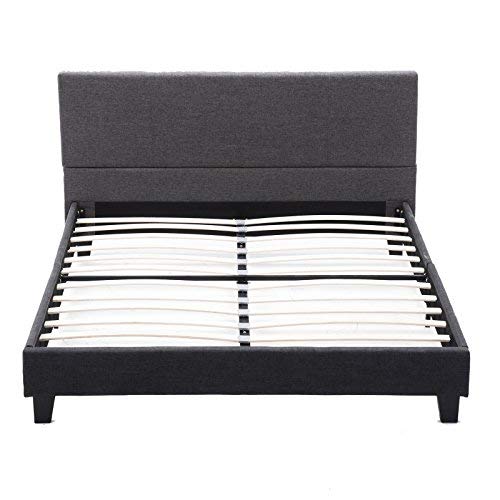 Mecor Upholstered Linen Platform Bed Frame review
