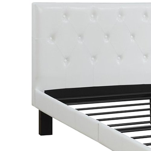 Poundex PU Upholstered Platform Bed