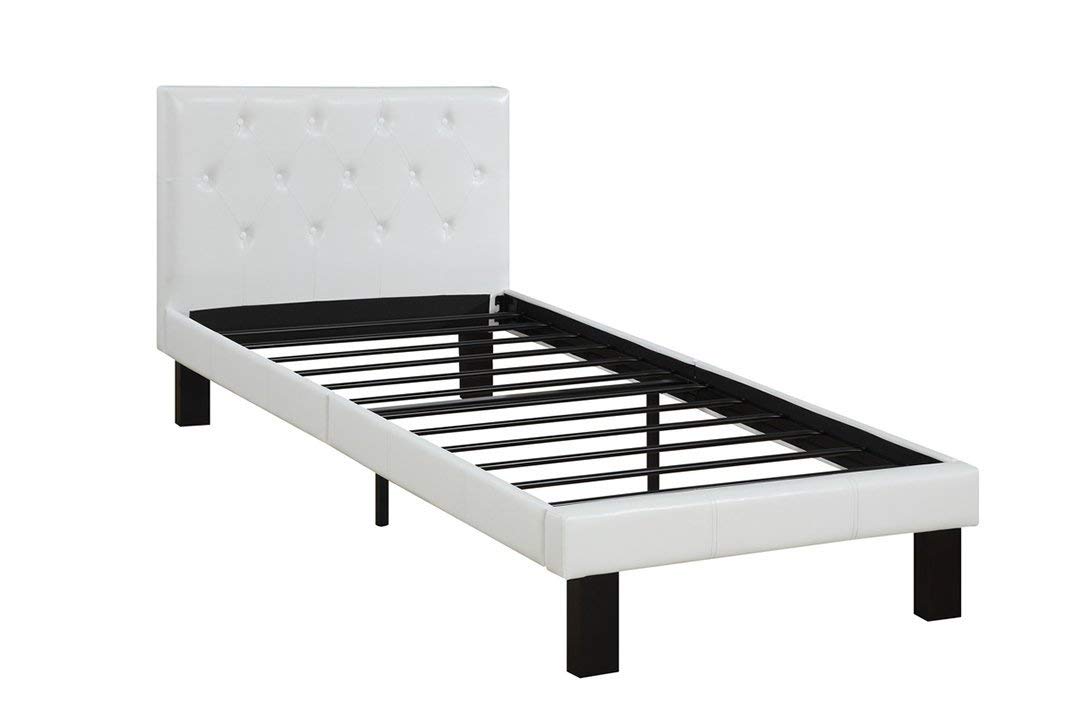 Poundex Upholstered Platform Bed Review