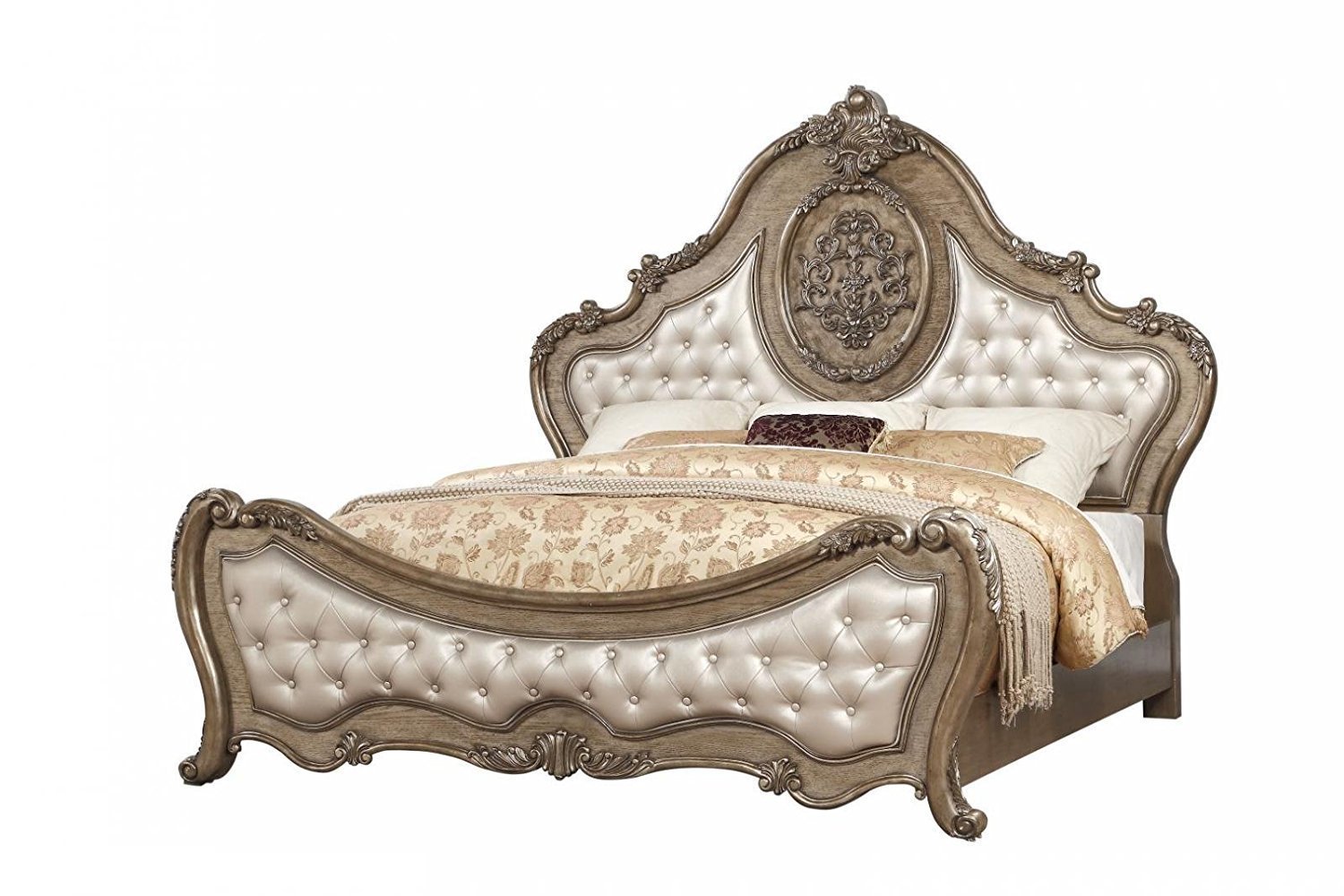 Tufted Sleigh bed