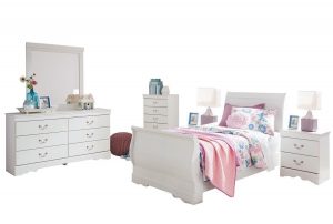 Ashley Furniture 6 Piece Twin Bedroom Set for Girl | Free Shipping