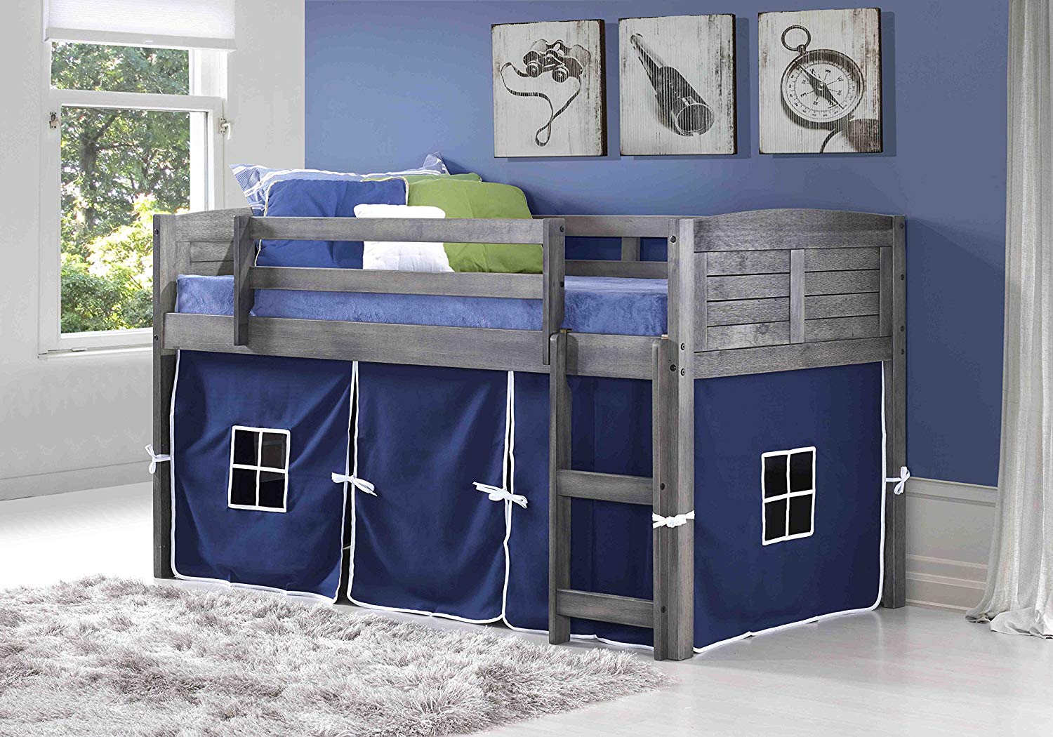 Discount twin loft bed by Donco Kid